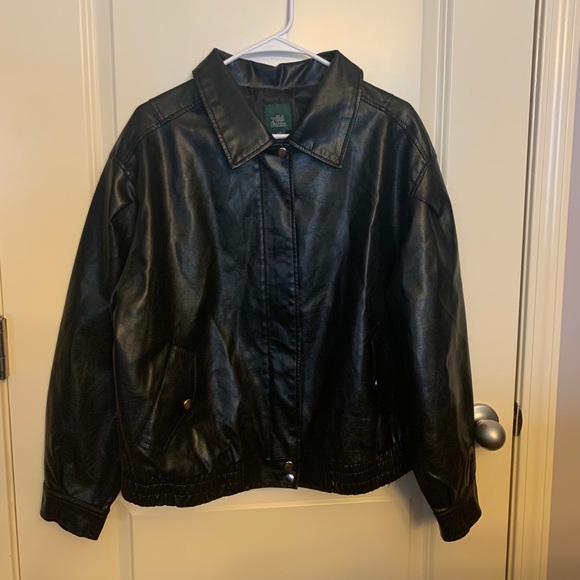 wild fable Jackets & Blazers - Wild Fable Black Faux leather jacket